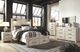 Signature Design by Ashley® Cambeck Whitewash Queen Panel Bed with 2 Storage Drawers-4