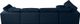 Meridian Furniture Plush Navy Velvet Standard Cloud Modular Sectional-3