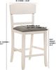 Crown Mark Connor Chalk Gray Counter Side Chair-2