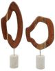 A & B Home 2-Piece Brown Decorative Statues-3