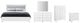 Global Furniture USA Luccia 5-Piece White King Bedroom Set with LED-0