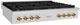 ZLINE Paramount Series Autograph Edition 48" Satin Stainless Steel Gas Cooktop with Polished Gold Accents-1