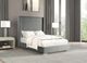 Furniture of America® Cadwell Gray Eastern King Panel Bed-1