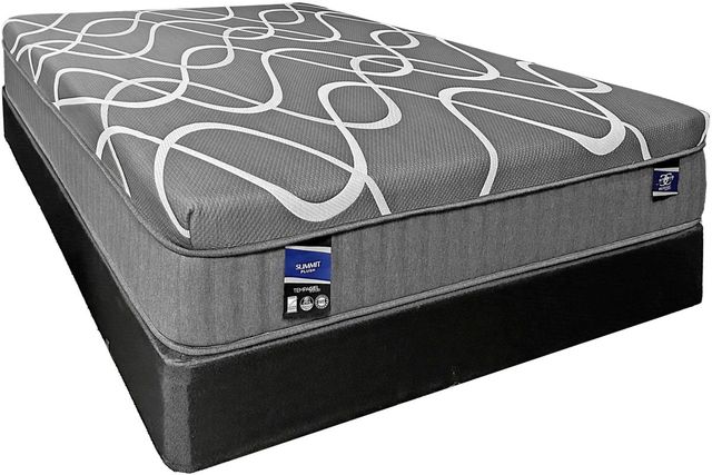 Restonic® Platinum Summit 13.8" Hybrid Medium Tight Top King Mattress-0