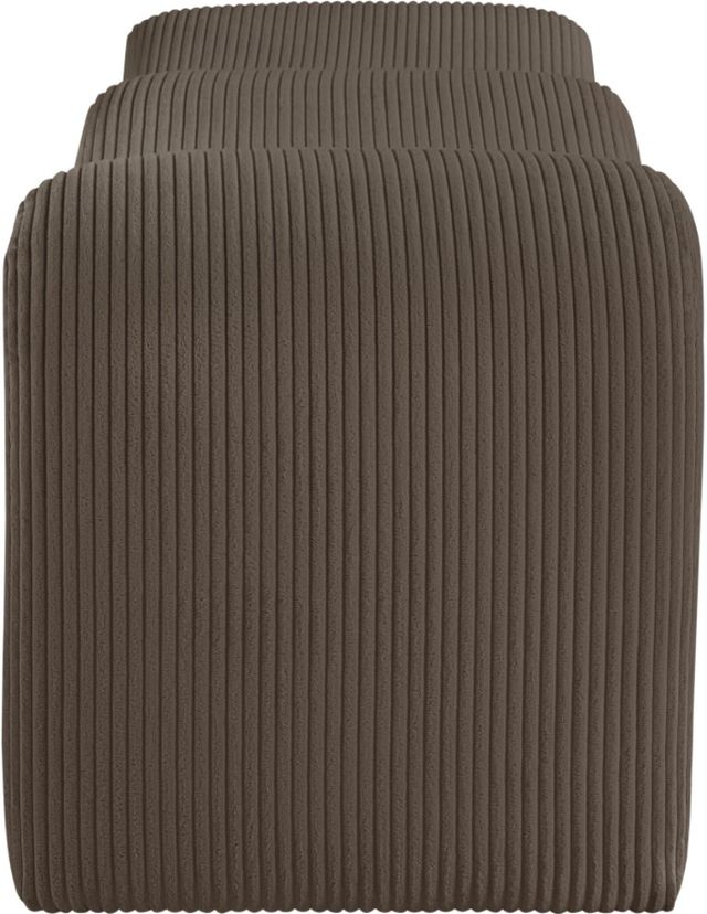 Meridian Furniture Willow Brown Corduroy Bench-2
