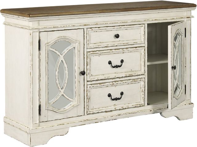 Signature Design by Ashley® Realyn Chipped White Dining Server-1