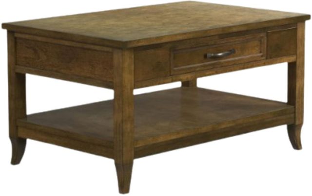 Null Furniture Salem Brown Rectangular Cocktail Table-0