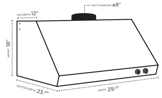 Kucht Professional 30" Stainless Steel Under Cabinet Range Hood-3
