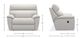 La-Z-Boy® Roman Dove Manual Reclining Chair and a Half-5