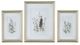 A & B Home 3-Piece Gold/White Floral Wall Art Set-1