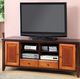 Furniture of America® Seneca Dark Cherry/Dark Oak TV Console-0