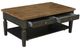 John Thomas Furniture® Vista Coal/Hickory Coffee Table-1