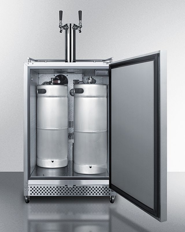 Summit® Stainless Steel Commercial Dual Kombucha Dispensing Tap Kit-2
