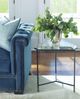 Century® Compositions Glass Top Drinks Table with Bronze Metal Base-3