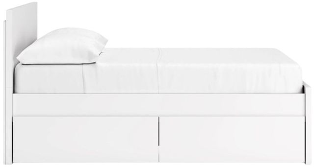 Signature Design by Ashley® Onita White Full Panel Platform Bed with 1 Side Storage-2