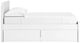 Signature Design by Ashley® Onita White Full Panel Platform Bed with 1 Side Storage-2