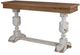 A & B Home Alcott Natural Buffet Console Table with Whitewash Base-0