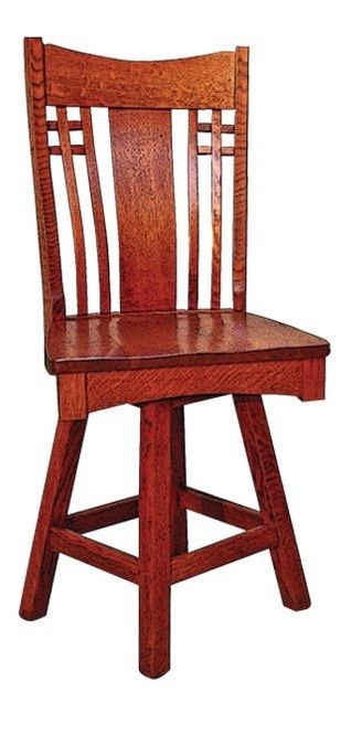 Door County Larson Mission Swivel Stool 30"-0