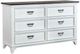 Liberty Furniture Allyson Park Charcoal/Wirebrushed White 58" Dresser-2