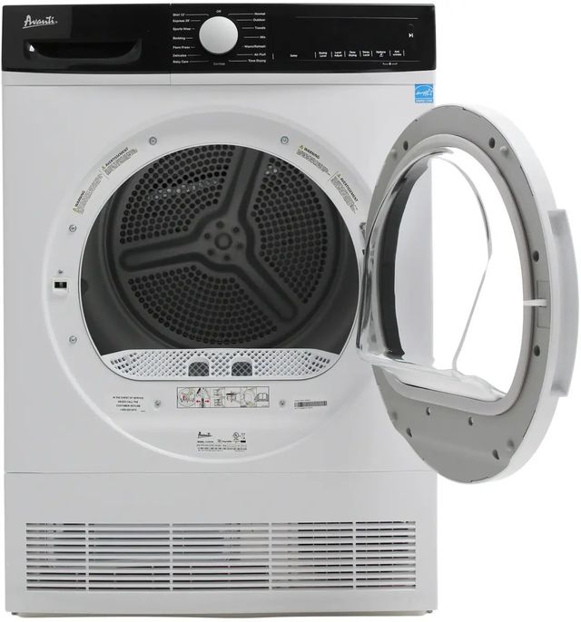 Avanti® 4.0 Cu. Ft. White Front Load Ventless Electric Dryer-1