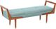 Olliix by INK+IVY Blue/Pecan Boomerang Bench-1