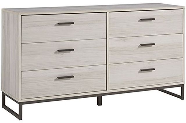 Signature Design by Ashley® Socalle 2-Piece Natural Twin Platform Bed Set-2