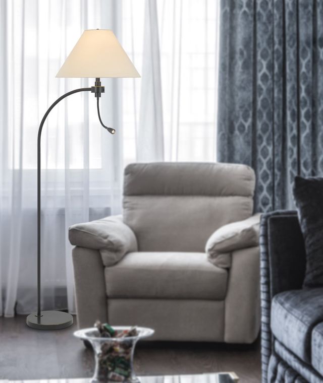CAL Lighting & Accessories Ashland Dark Bronze Floor Lamp-4