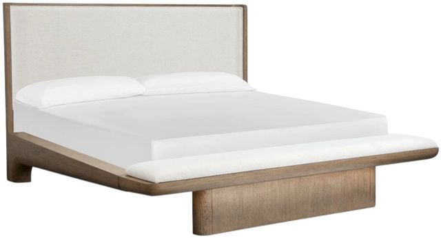 Magnussen Home® Thorne Amber Brown/White California King Upholstered Platform Bed-3