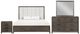 New Classic® Home Furnishings Landon 4-Piece Walnut California King Panel Storage Bedroom Set-0