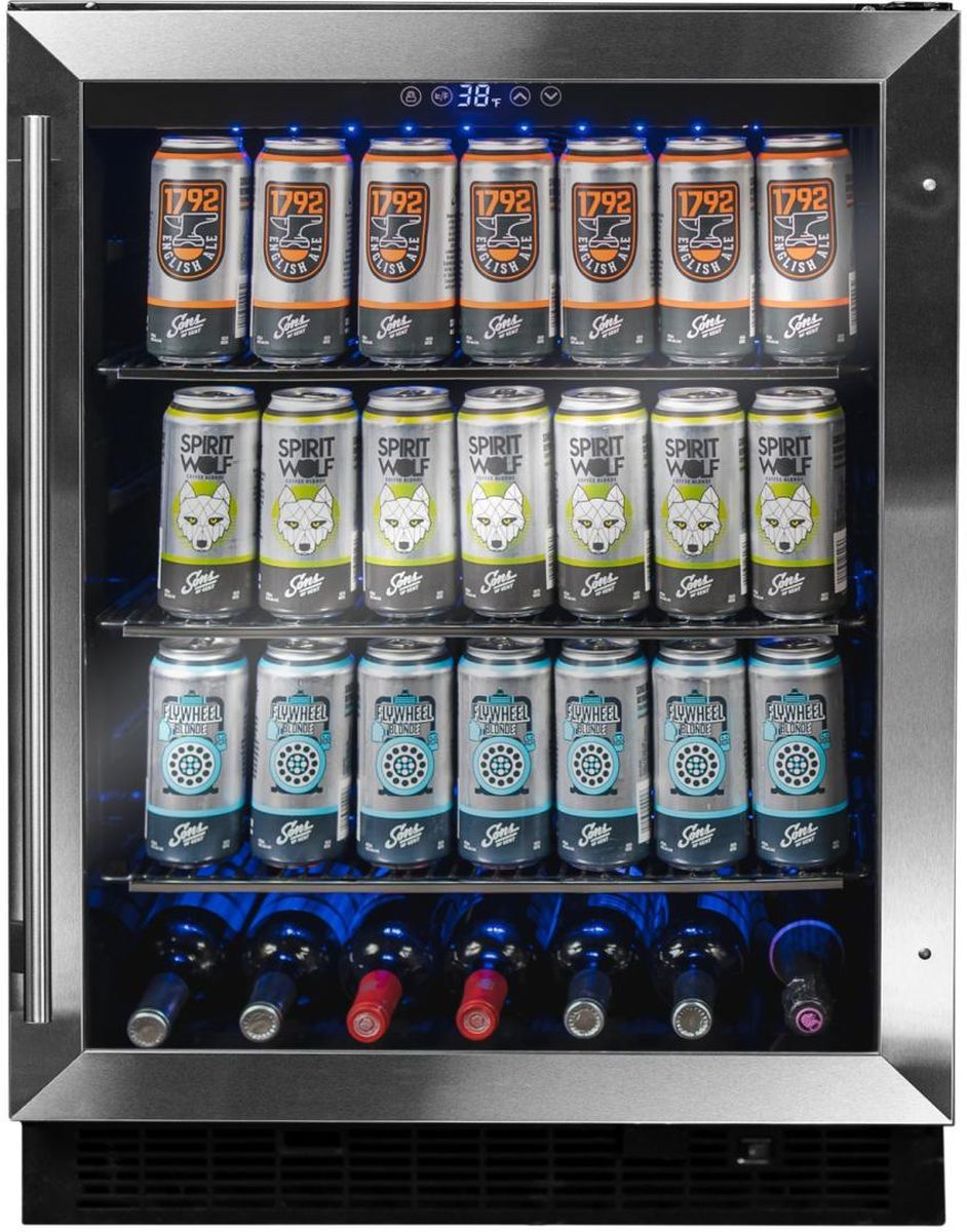 Danby® 24" 5.7 Cu. Ft. Stainless Steel Built In Beverage Center