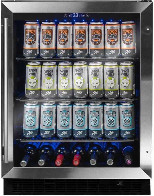 Danby® 24" 5.7 Cu. Ft. Stainless Steel Built In Beverage Center