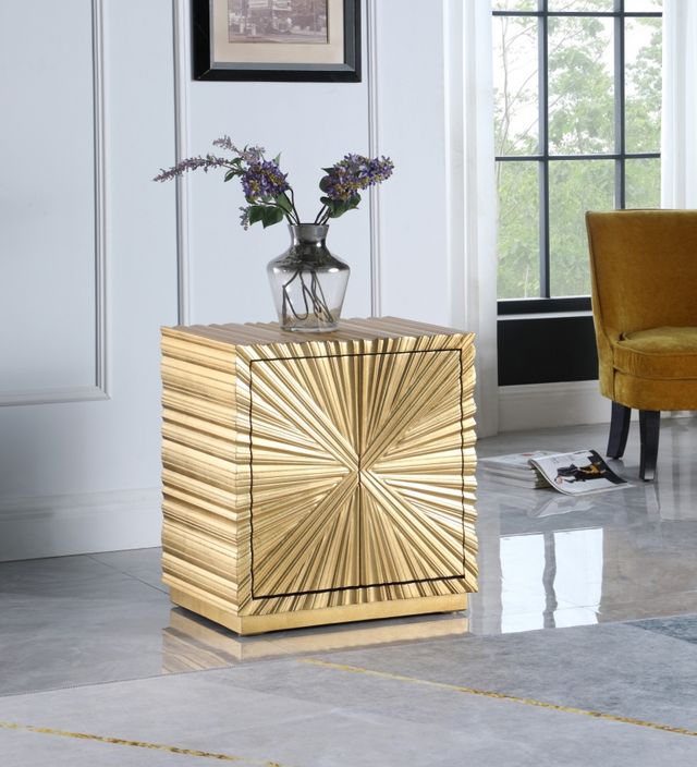 Meridian Furniture Golda Gold Side Table-2