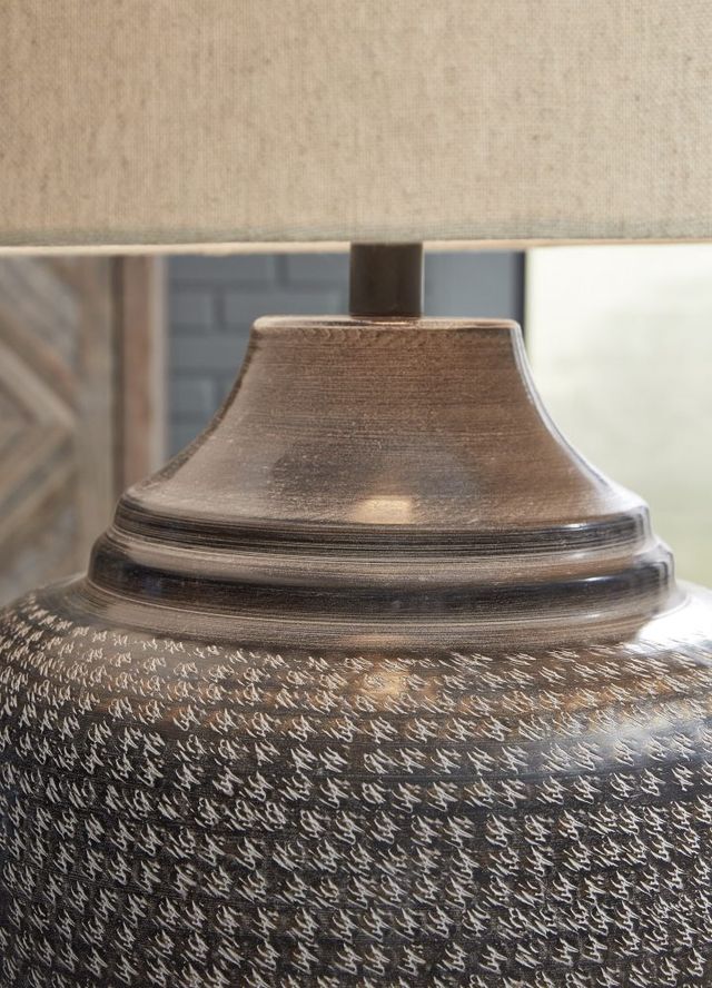 Signature Design by Ashley® Olinger Antiqued Brown Metal Table Lamp-4