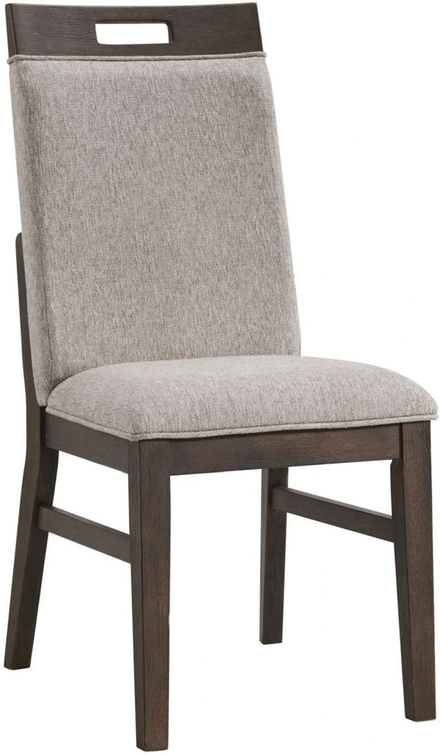 Intercon Hearst Beige/Reclaimed Chevron Upholstered Dining Side Chair-0
