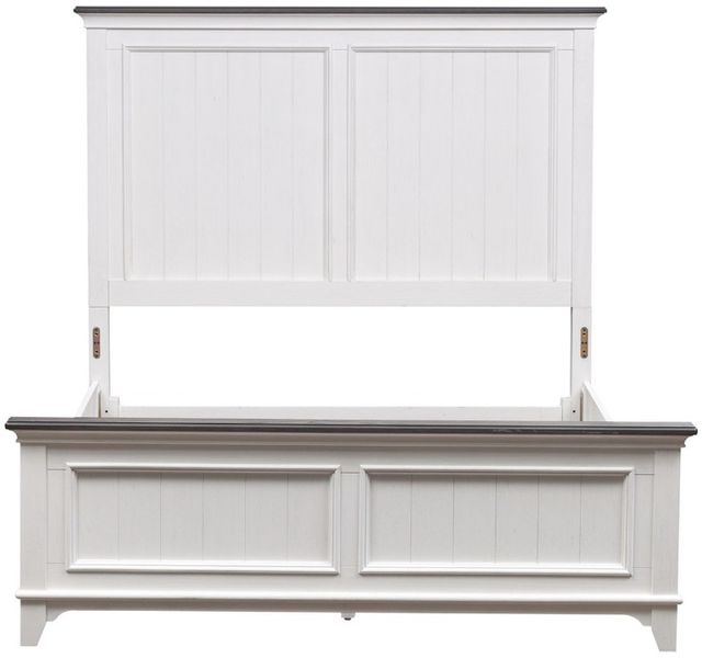 Liberty Furniture Allyson Park Charcoal/Wirebrushed White Youth Full Panel Bed-2
