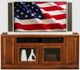 American Heartland Manufacturing Poplar 66" TV Stand-1