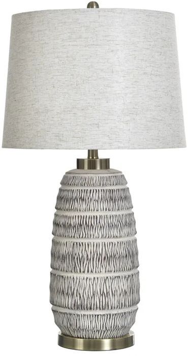 Stylecraft Aswan Beige/Bronze/Gray Table Lamp-0