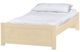 Crate Designs™ Furniture WildRoots Unfinished 19" Twin Youth Panel Bed-0