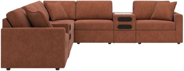 Signature Design by Ashley® Modmax 8-Piece Spice L-Shape Sectional with Audio Console-1