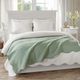Olliix by Madison Park Tuscany Seafoam Oversized Quilted Throw with Scalloped Edges-4