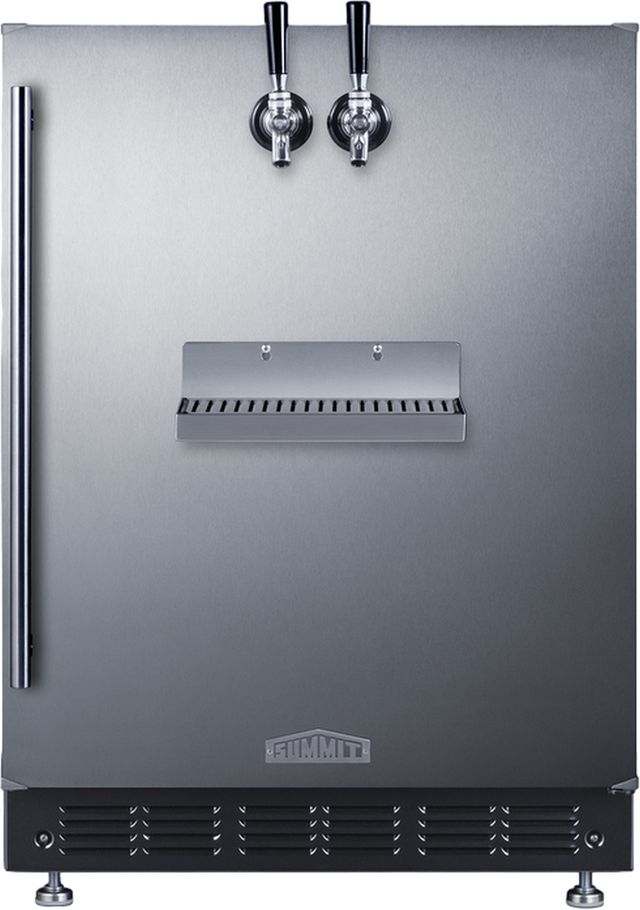Summit® 5.3 Cu. Ft. Stainless Steel Built-In Beer Kegerator-1
