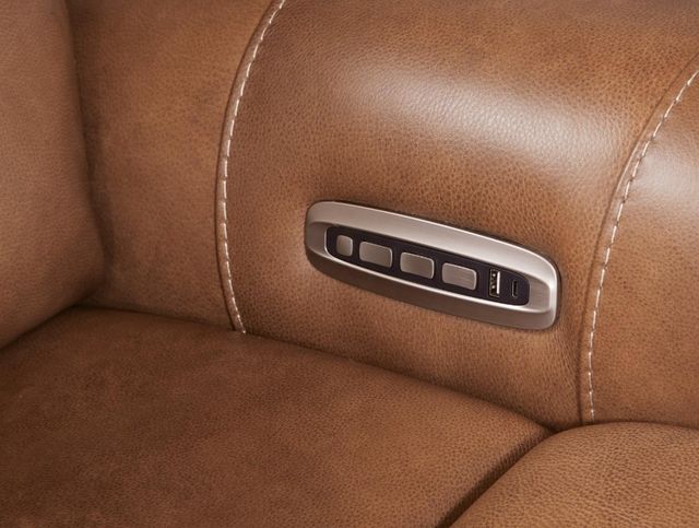 Corinthian Furniture Cordoba Cognac Power Recliner with Power Headrest and Lumbar-3