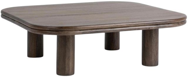 Classic Home Miranda Cocoa Brown Square Coffee Table-0