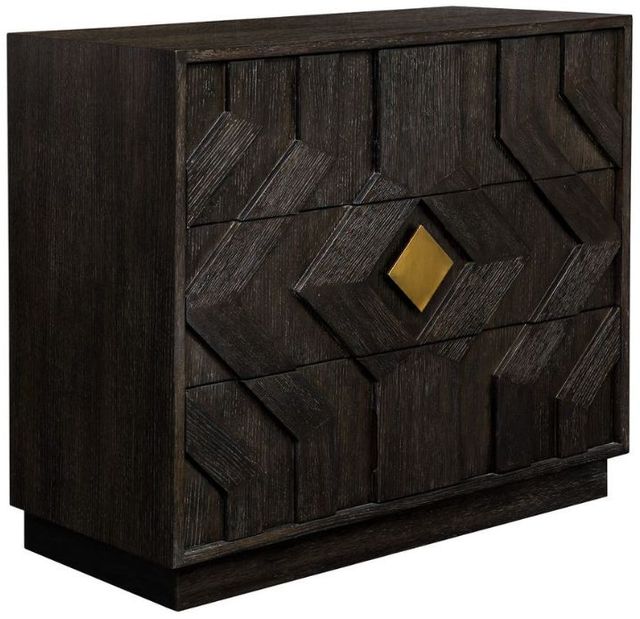 Uttermost® Faulkner Black 3-Drawer Modern Chest-0