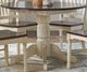 A-America® British Isles Cocoa Bean Dropleaf Dining Table with Chalk Base-0