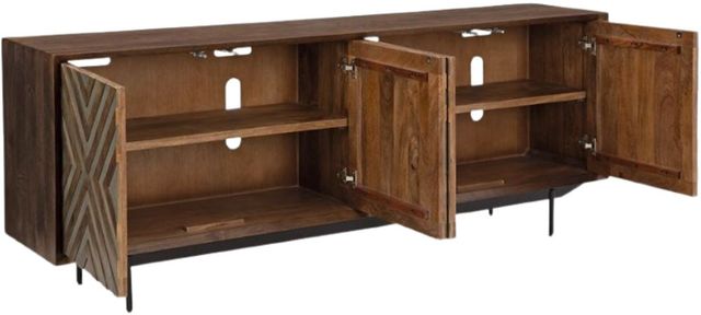 Signature Design by Ashley® Dreggan Brown/Gold Accent Cabinet-3