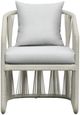 Intercon Alexa White Aluminum/Fabric Outdoor Arm Chair-2