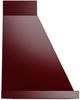 Ilve® Nostalgie II Noblesse 48" Burgundy Wall Mounted Range Hood with Brass Trim-2