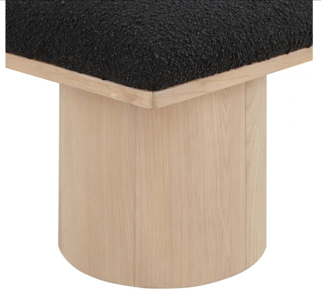 Meridian Furniture Pavilion 10-Piece Black/Natural 90" Modular Bench Set-3