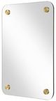 Uttermost® Hamrick Accent Mirror with Brass Medallion Accents-3